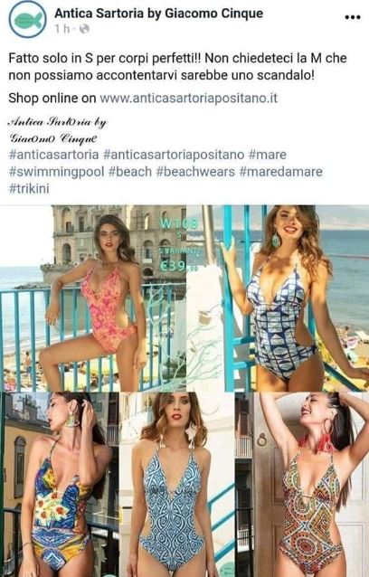 Post Facebook Antica Sartoria