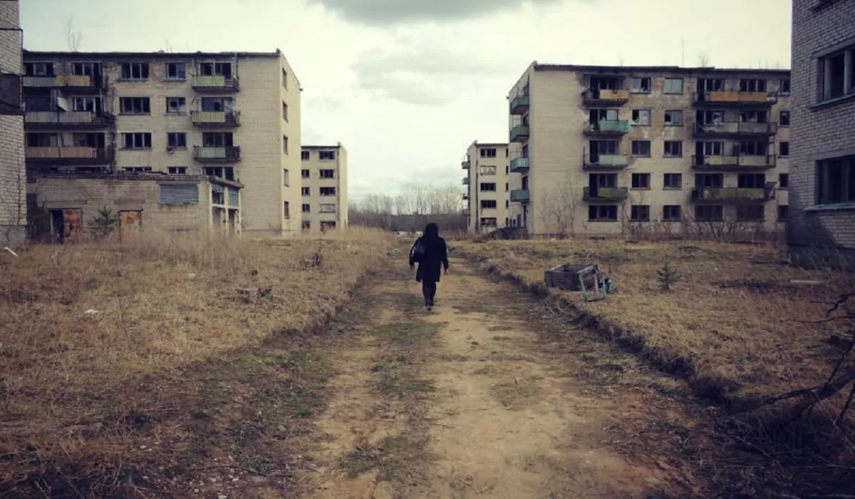 Skrunda 1, Lituania, città fantasma ex base sovietica