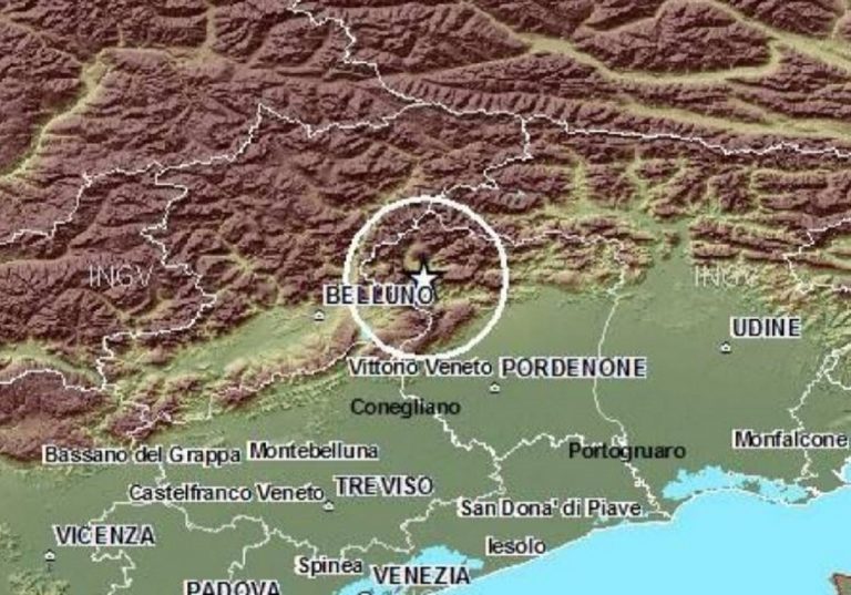 terremoto a belluno