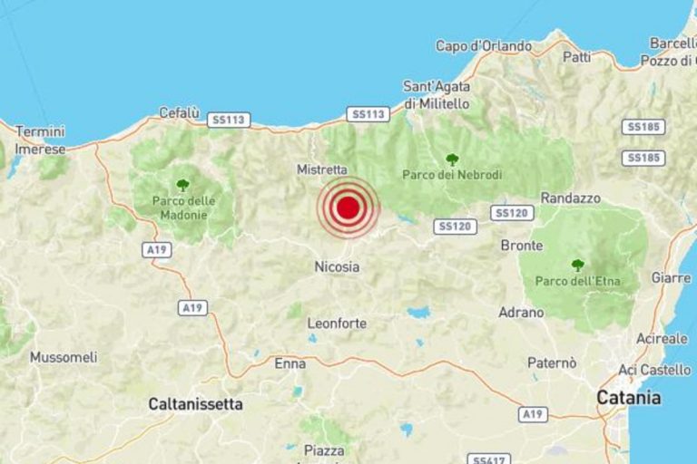 terremoto messina oggi