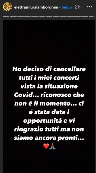 Elettra Lamborghini concerti