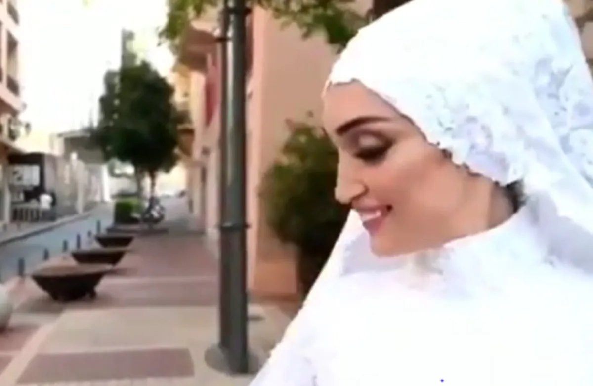 Esplosione Beirut sposa