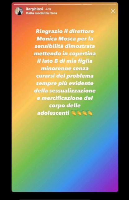 ilary blasi post instagram