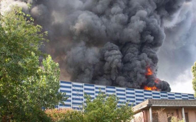 Incendio deposito acciaieria Cremona