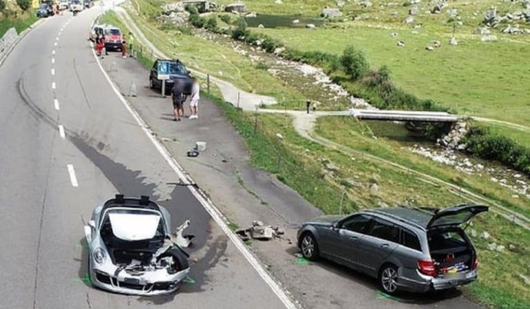 incidente porsche bugatti svizzera
