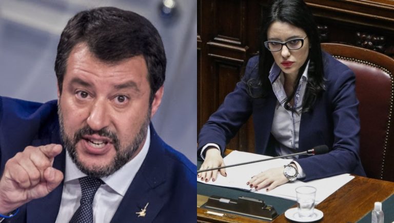 Matteo Salvini e Lucia Azzolina