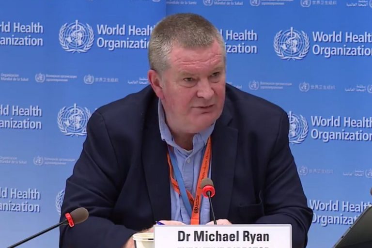 Il direttore del Dipartimento Emergenze Sanitarie dell'Oms, Michael Ryan