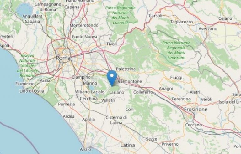 terremoto avvertito a roma