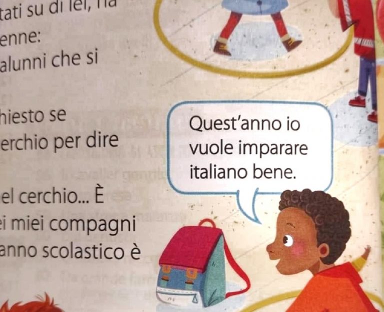 frase razzista manuale seconda elementare