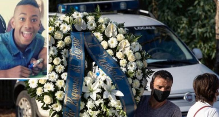 funerali Willy vestiti di bianco
