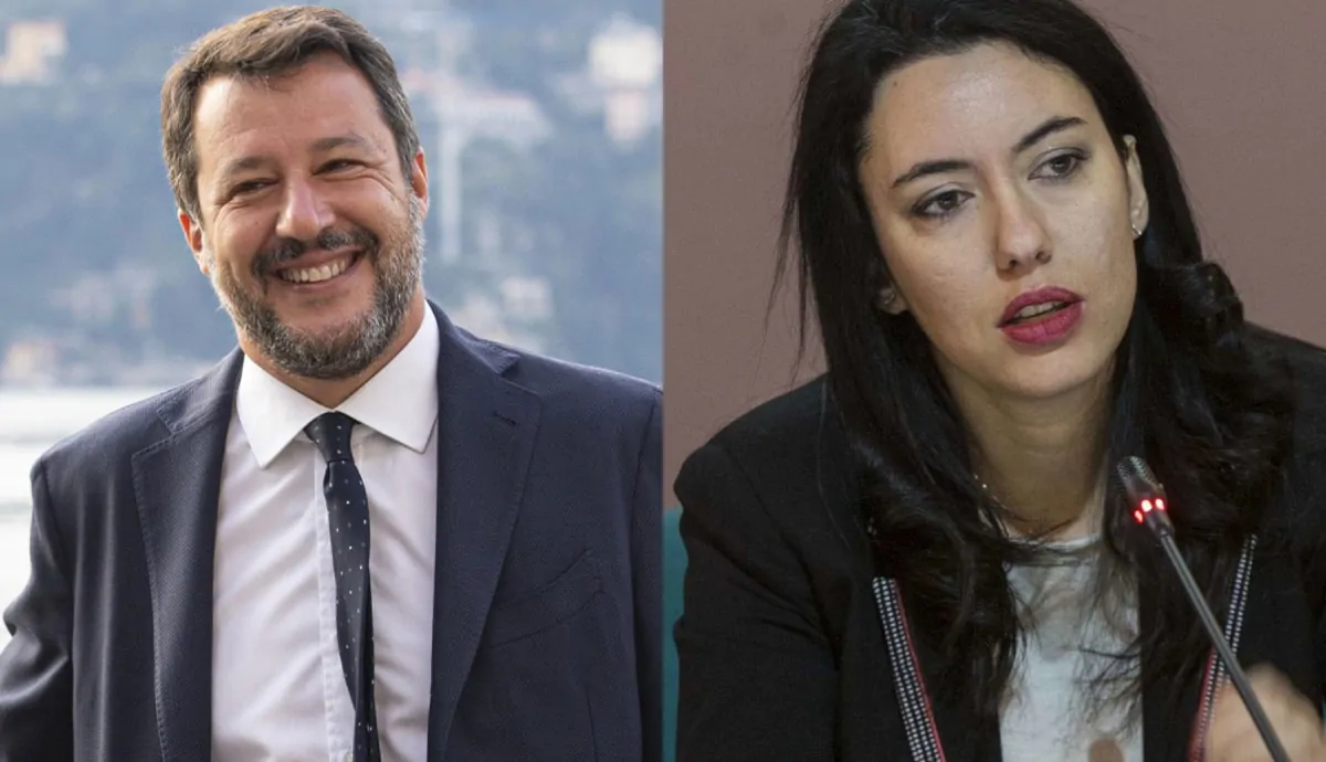 Matteo Salvini e Lucia Azzolina