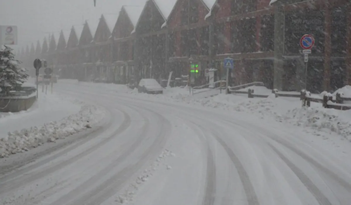 Piemonte: maltempo, neve su Sestriere