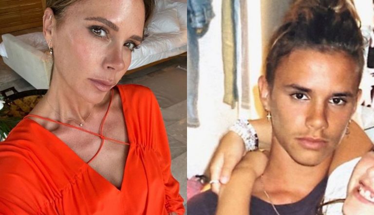 Romeo e Victoria Beckham