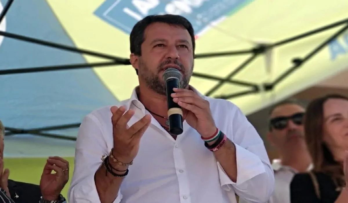 Matteo Salvini, contestato a Matera