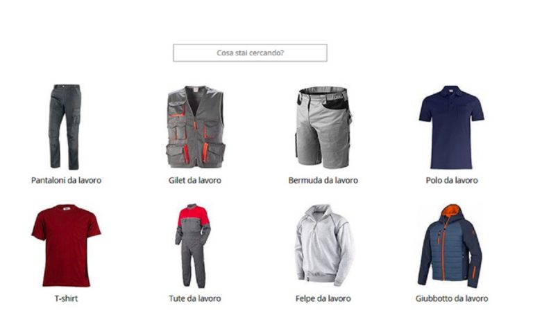 scarpe e abbigliamento da lavoro