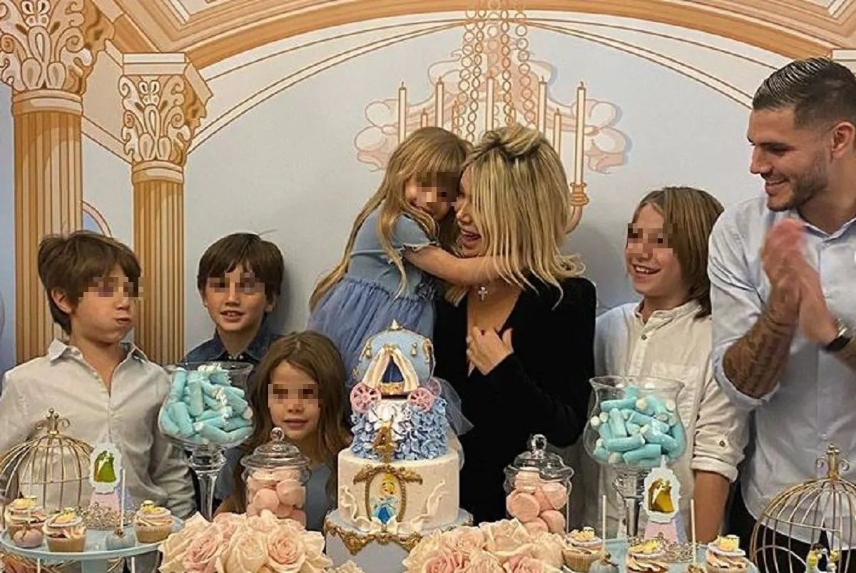 Wanda e Mauro Icardi festeggiano i 4 anni della figlia