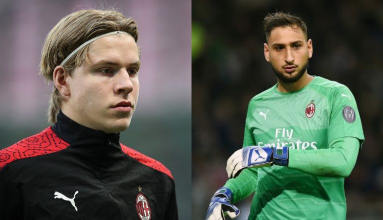 Hauge e Donnarumma
