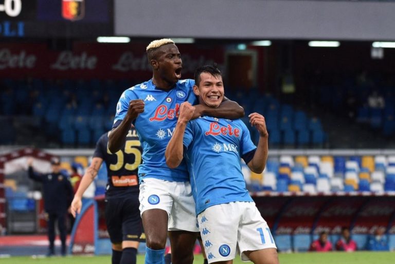 Esultanza del club azzurro
