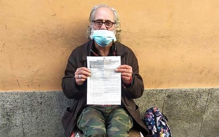 multa la clochard che non rispetta il dpcm