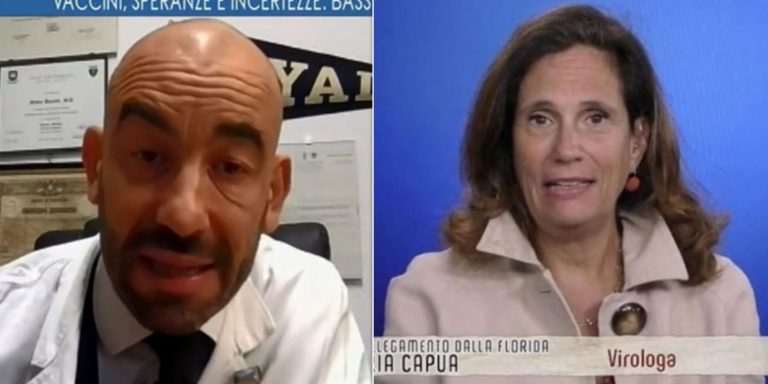 bassetti contro ilaria capua sul vaccino covid