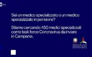 Campania cerca 450 medici
