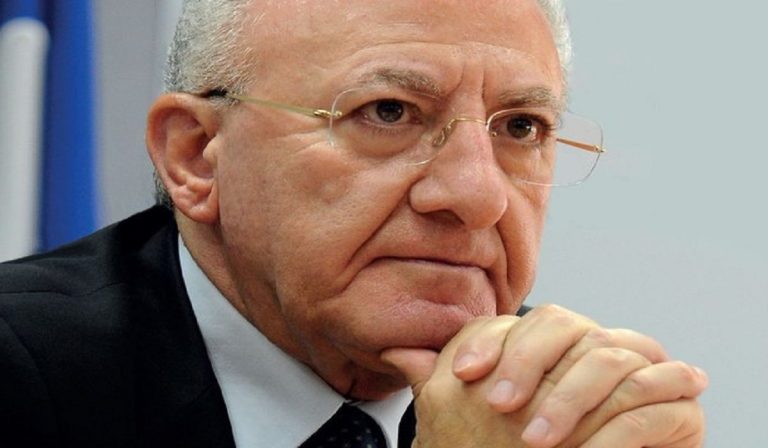 Campania e Coronavirus, De Luca: "Zona stabilita"