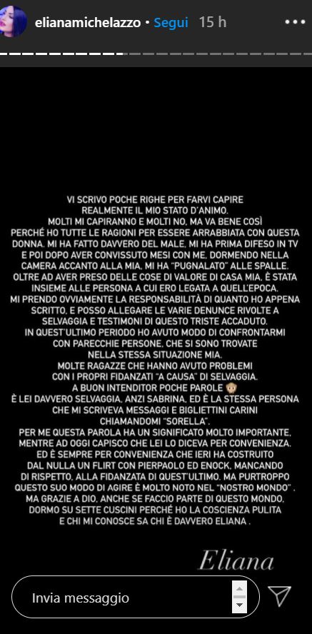eliana michelazzo selvaggia roma instagram