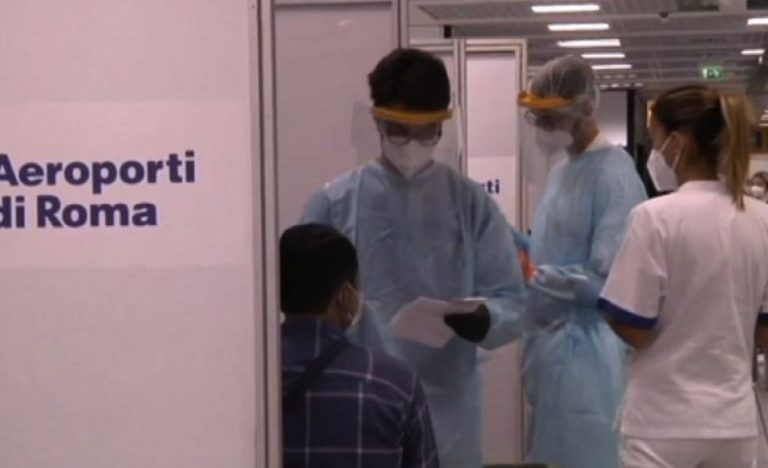 Fiumicino corridoi Covid tested USA