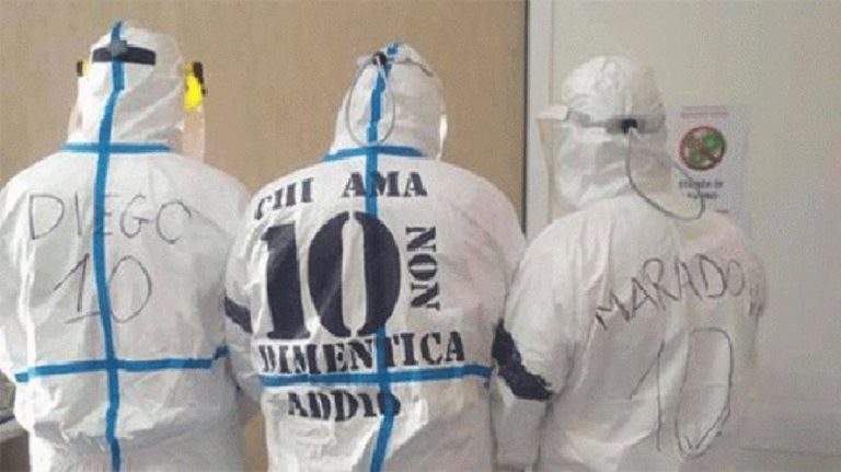 omaggio medici per maradona