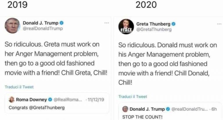 Trump greta thunberg