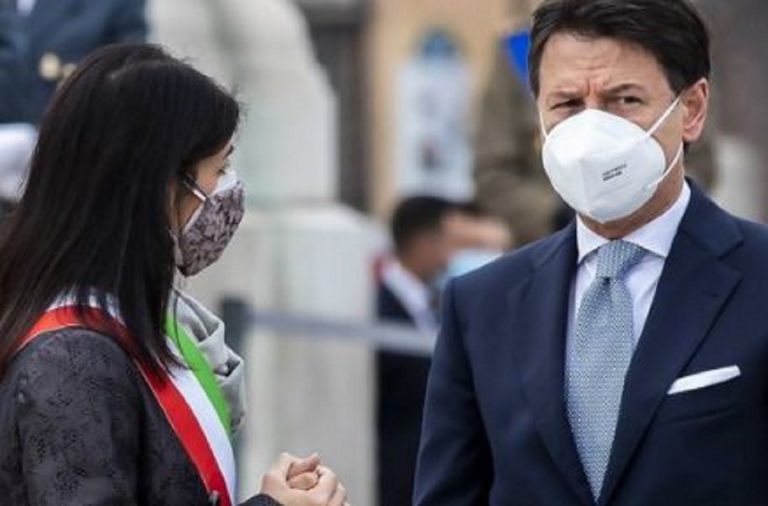 Virginia Raggi positiva Conte