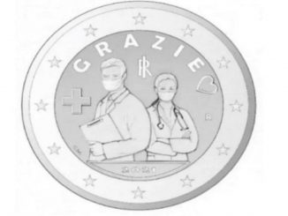 moneta da 2 euro dedicata a medici e infermieri