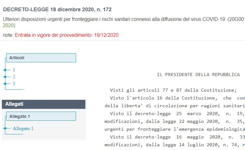 Decreto data corretta