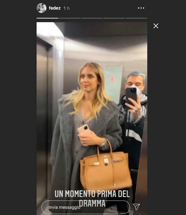 Fedez Ferragni acensore