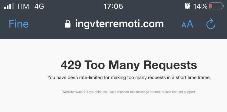 ingv non disponibile