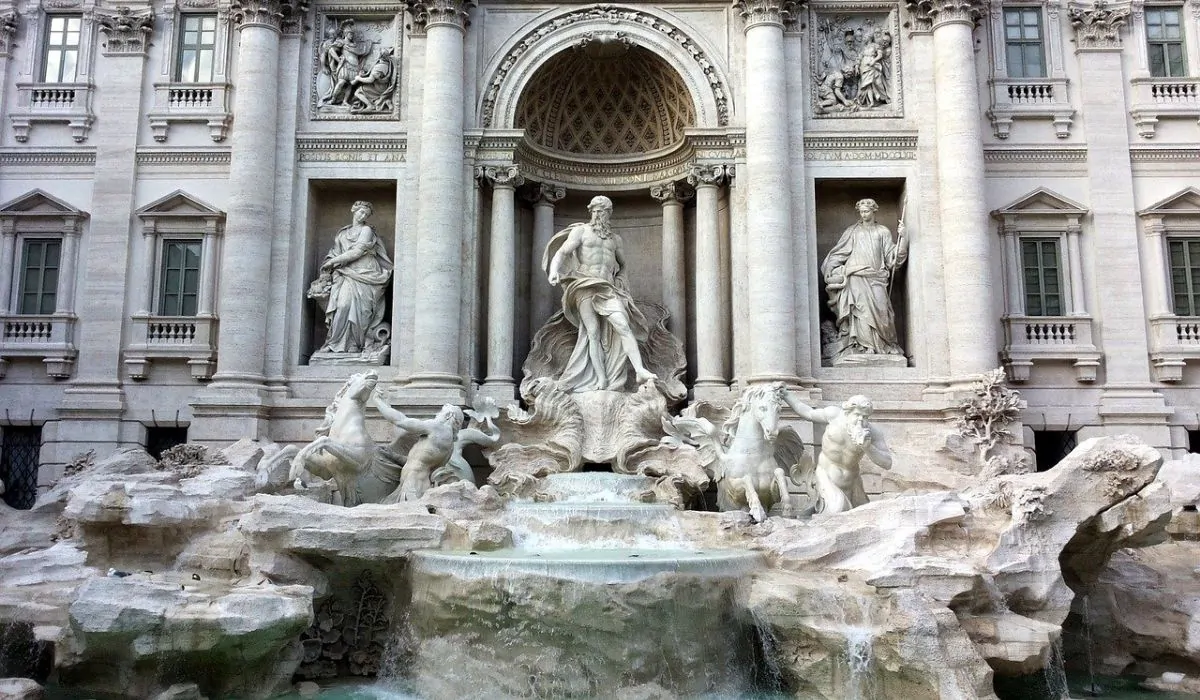Roma chiusa Fontana di Trevi
