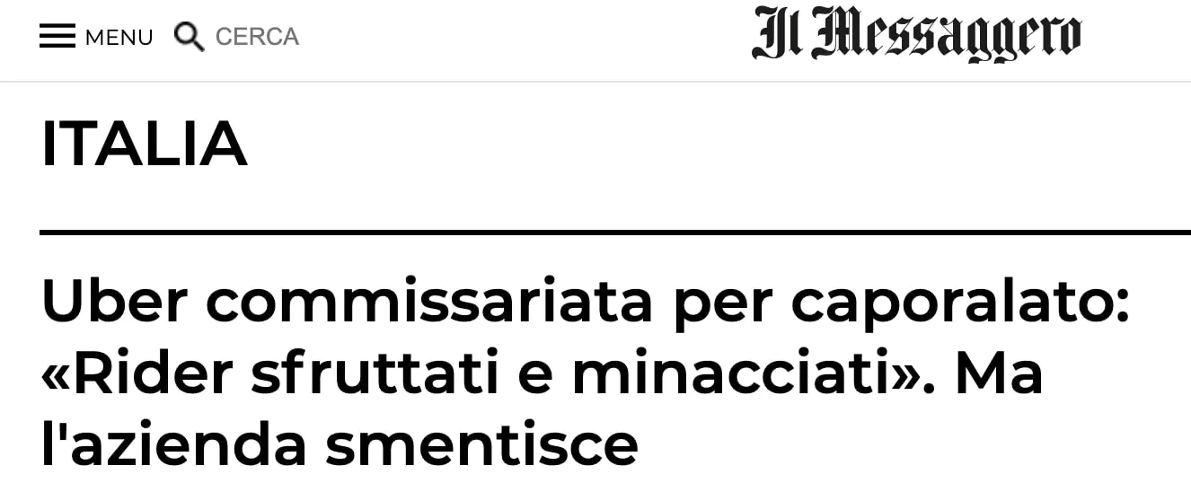 uber eats il messaggero