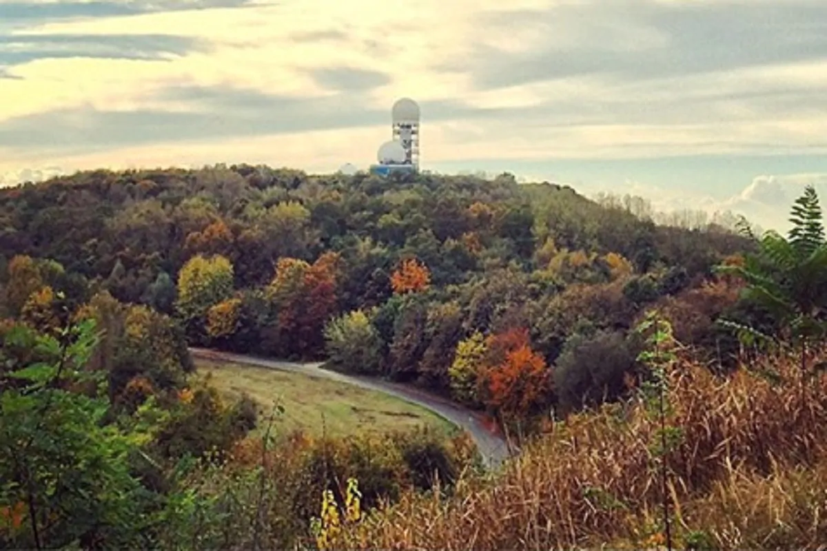 vista della collina di Teufelsberg