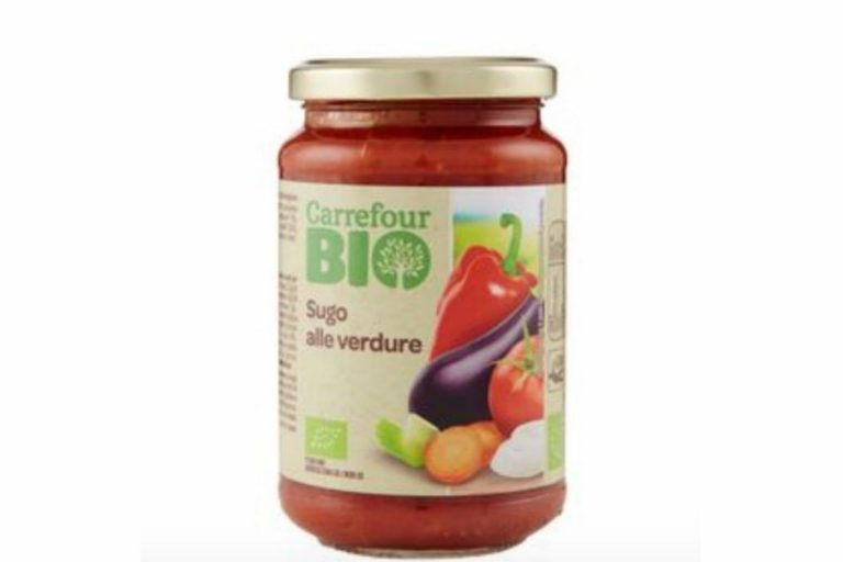 frammenti di vetro sugo alle verdure