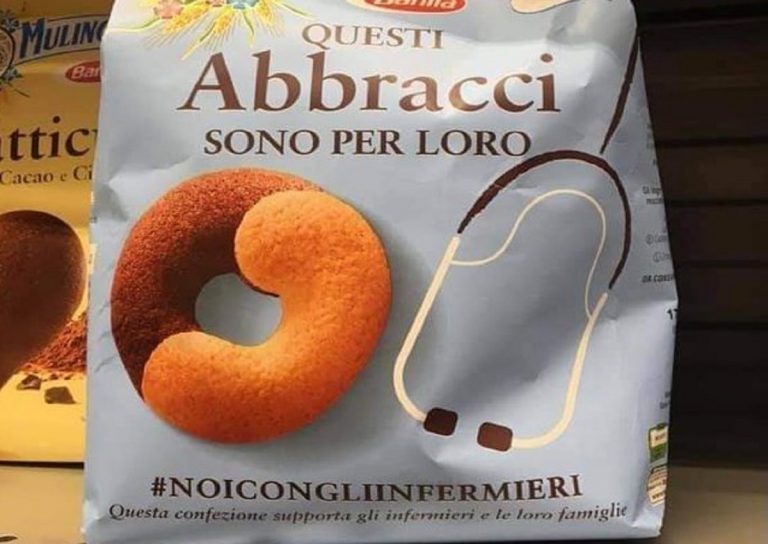 mulino bianco e l'omaggio agli infermieri