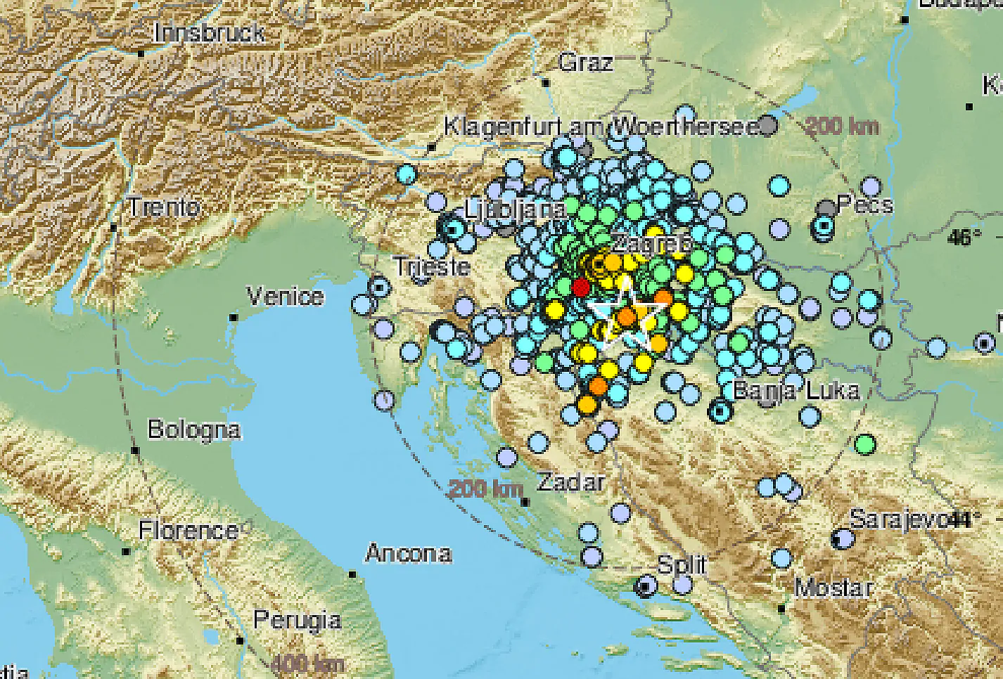 terremoto croazia 1