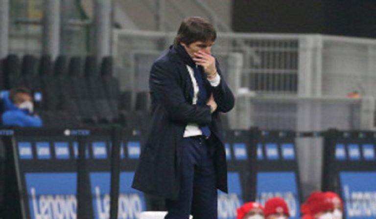 conte chiede scusa in conferenza stampa per il brutto gesto a fine partire inter-juve