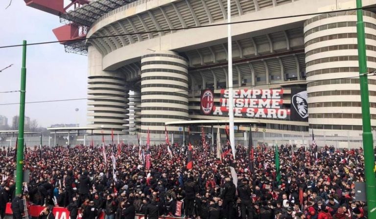 assembramento Milan Inter