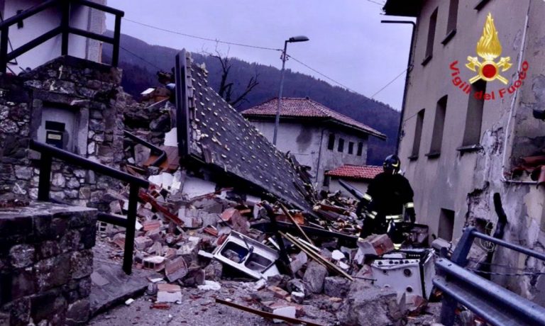Casa crolla a Savogna