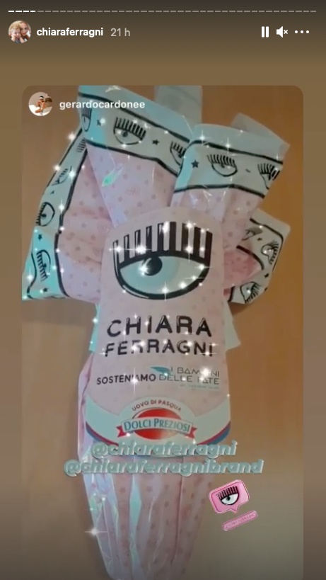 chiara ferragni uovo di pasqua