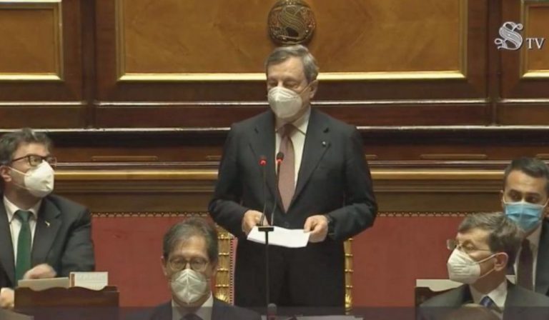Draghi decreto sostegno
