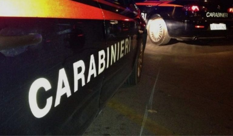 festa abusiva cascina carabinieri bastonati