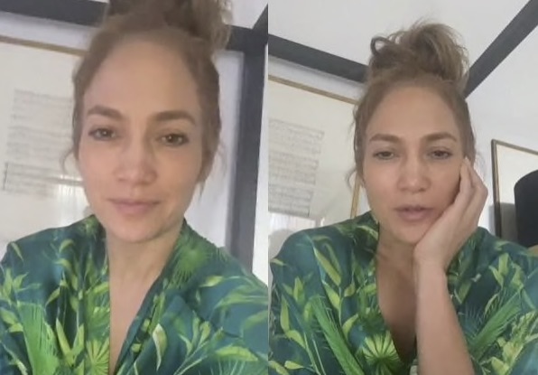 Jennifer Lopez senza trucco