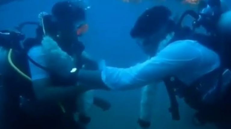 Matrimonio sott'acqua