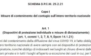 Nuovo dpcm bozza integrale